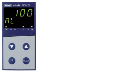 JUMO safetyM TB/TW08 – Limitador / monitor de temperatura conforme DIN EN 14597